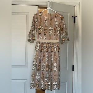 Embroidered Flower Dress